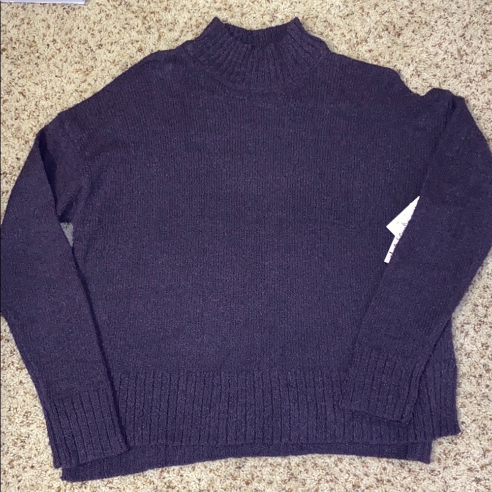 Purple turtle neck sweater
